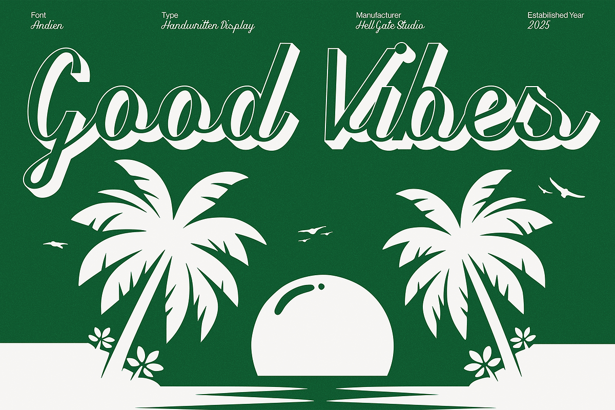 Andien Script Font, a Script Font by GRVS Studio (Photo 3 of 4)