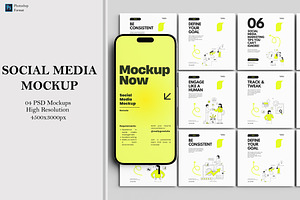 High Quality Social Media Mockup