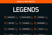Legends Twitch Panels - 8 Colors, a Social Media Template by Gear Store (Thumbnail 7 of 8)