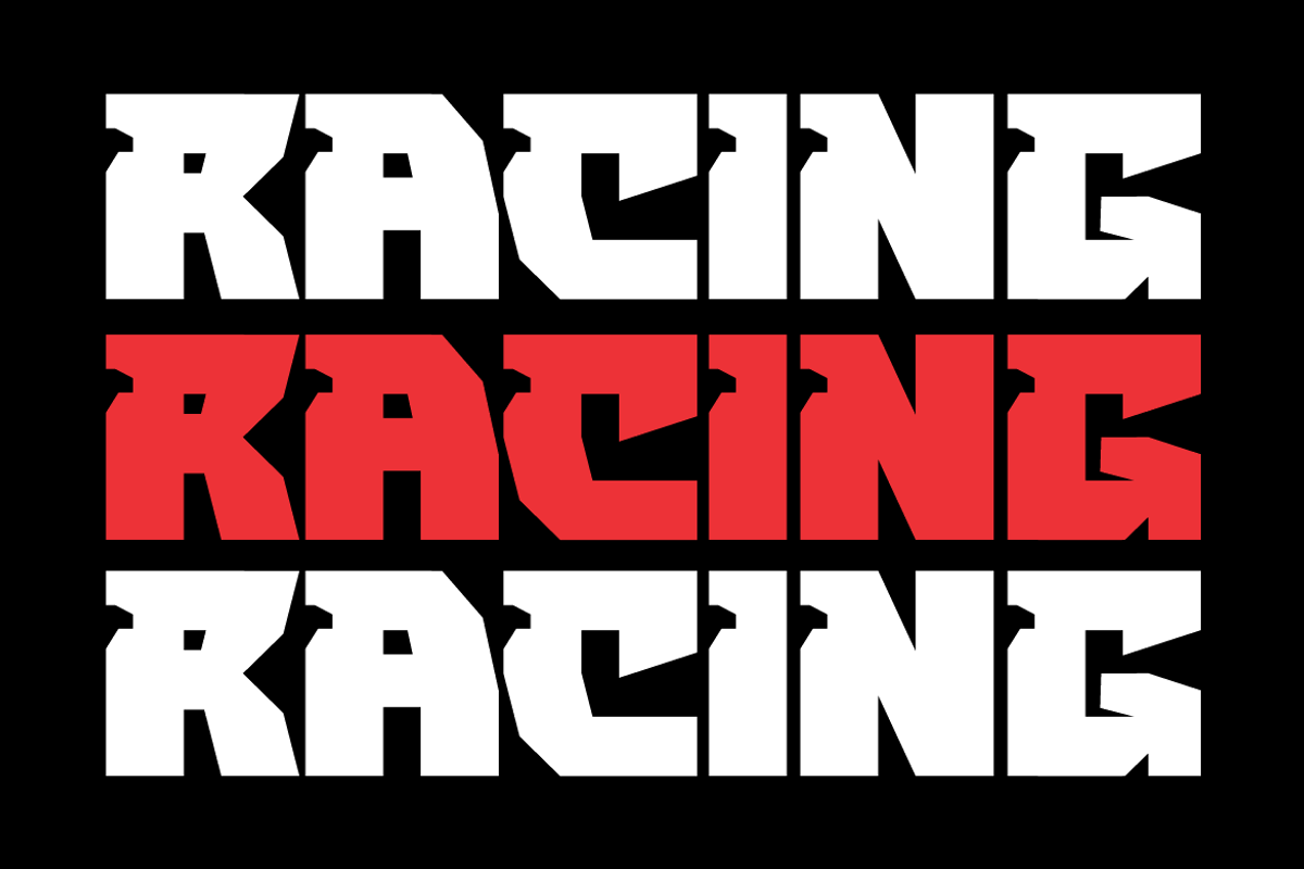 Konpe Speed - Racing Car Font, a Sans Serif Font by QR Design Studio (Photo 5 of 12)