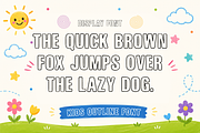 Bold Outline - Kids Display Font, a Sans Serif Font by KiddoGlyphs Studio (Thumbnail 2 of 3)
