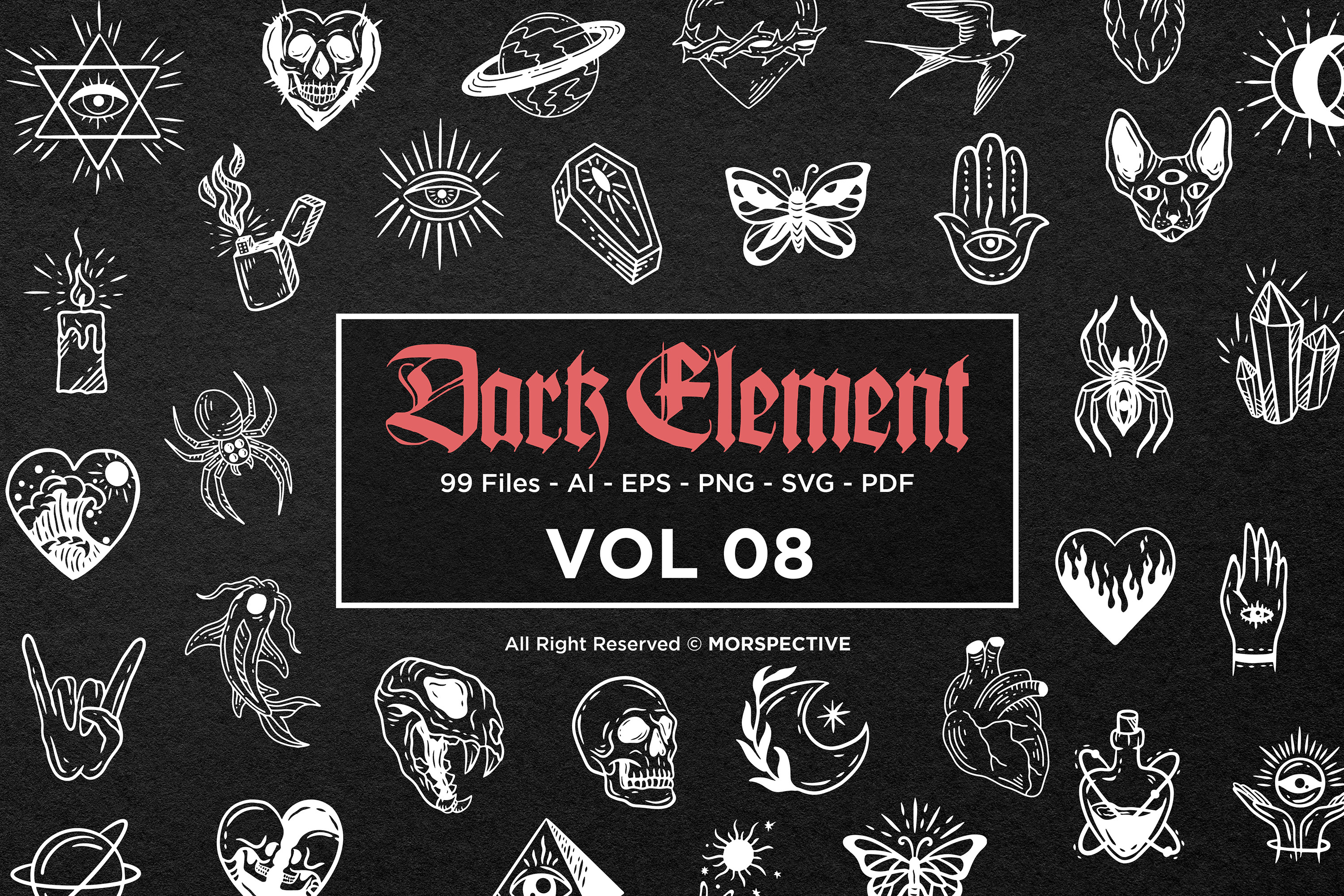 99 Dark Element Mystical Magic Art, an Object Graphic by Morspective