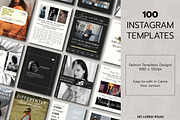 Fashion Instagram Canva Templates, a Social Media Template by Baleee (Thumbnail 3 of 8)