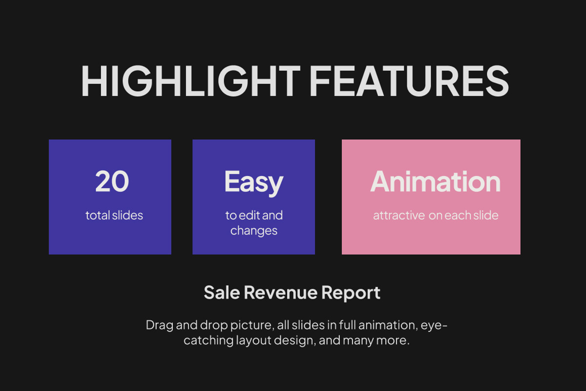 Sales Revenue Report PowerPoint, a Presentation Template by Loin Studio (Photo 2 of 4)
