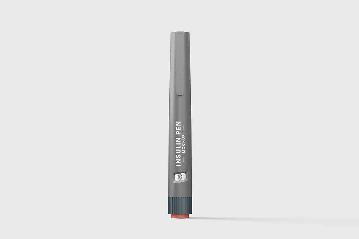Insulin Pen Mockup Set, a Mockup by tiyasprabawa (Photo 3 of 5)