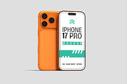 iPhone 17 Pro - Mockup, a Mockup by Rometheme Std (Thumbnail 3 of 5)
