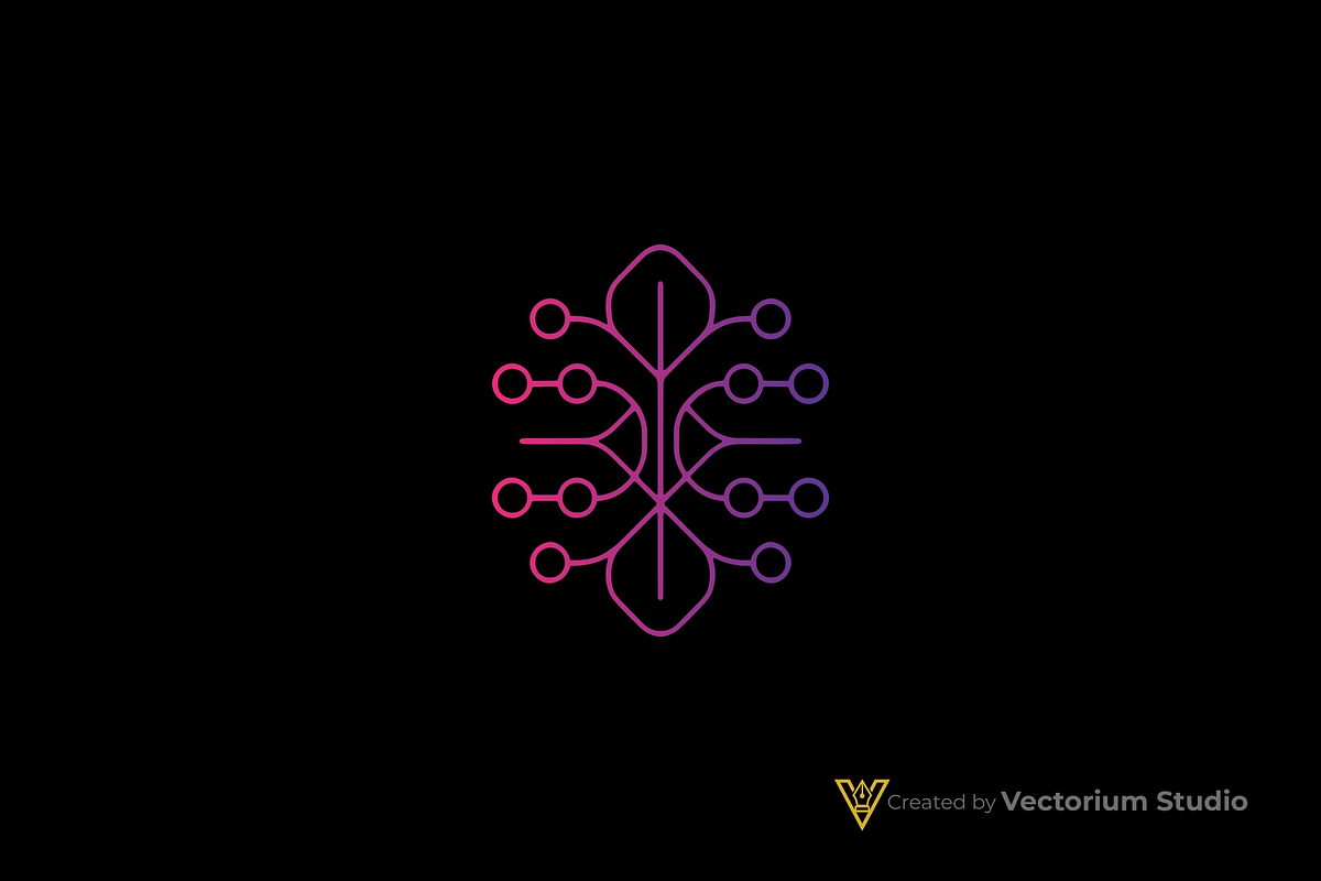 Abstract Plant Tech Logo, a Branding & Logo Template by Vectorium Studio (Photo 7 of 16)