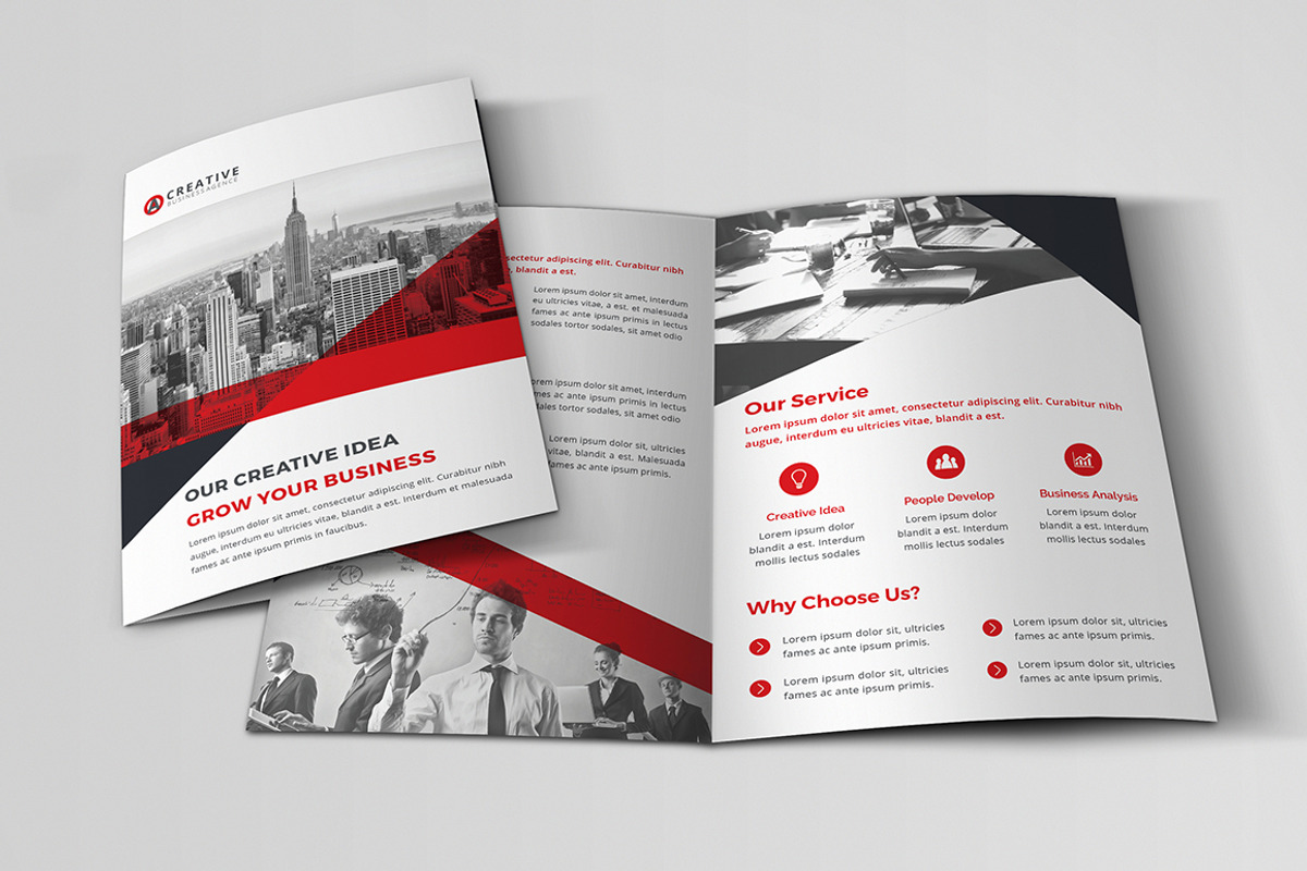 Business Bi-Fold Brochure, a Brochure Template by design_pick (Photo 1 of 4)