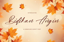Bidikan Angin Signature Script Font