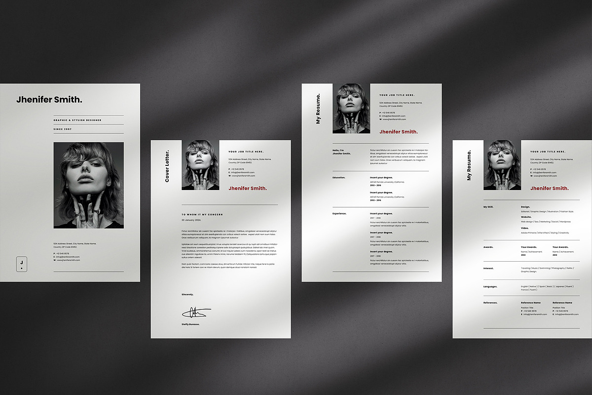 Resume Template/CV Template, a Resume Template by Symie Design (Photo 4 of 4)
