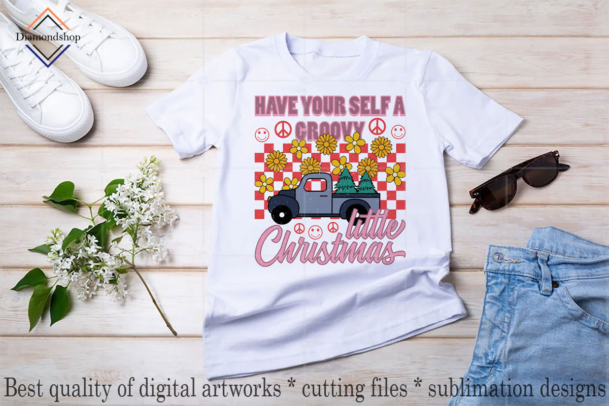 Retro Christmas Sublimation Bundle, a Decorative Illustration by DiamondShop (Photo 17 of 20)