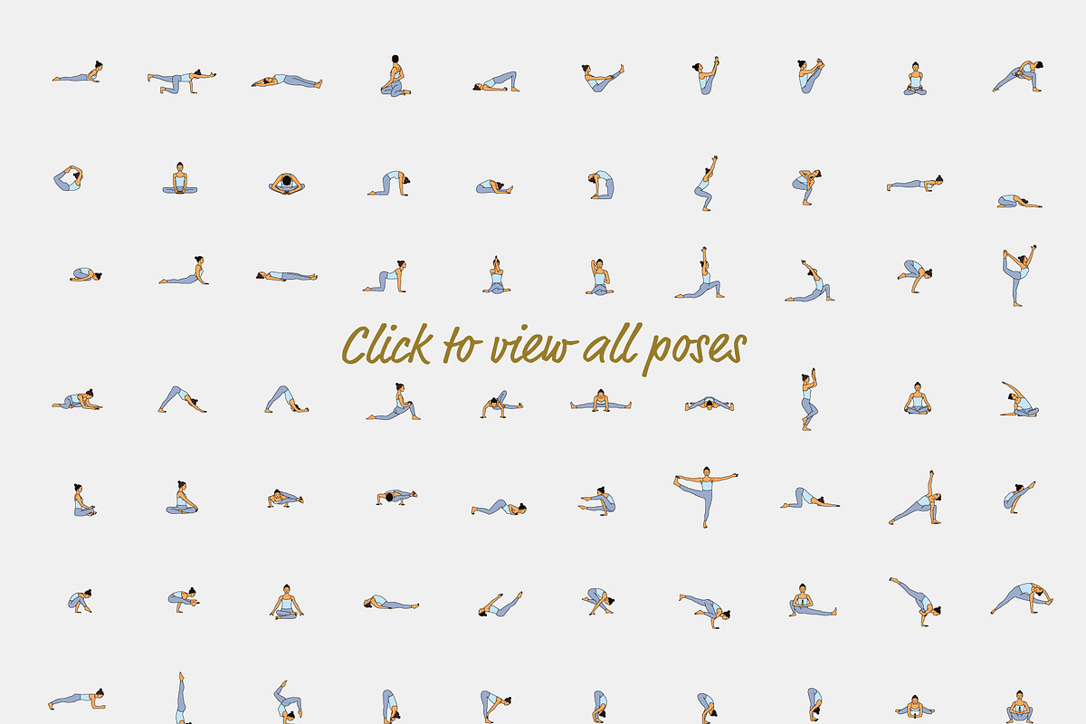 185 Yoga Poses, an Illustration by pkahraman (Photo 5 of 6)