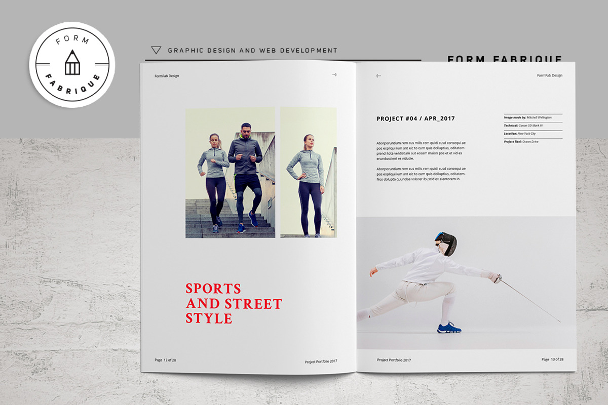 Crimson Project Portfolio, a Brochure Template by Form Fabrique (Photo 5 of 17)