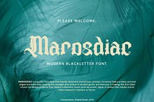 Marosdiac - Modern Blackletter Font