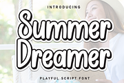 Summer Dreamer | Script Font, a Script Font by Scratchones (Thumbnail 1 of 8)