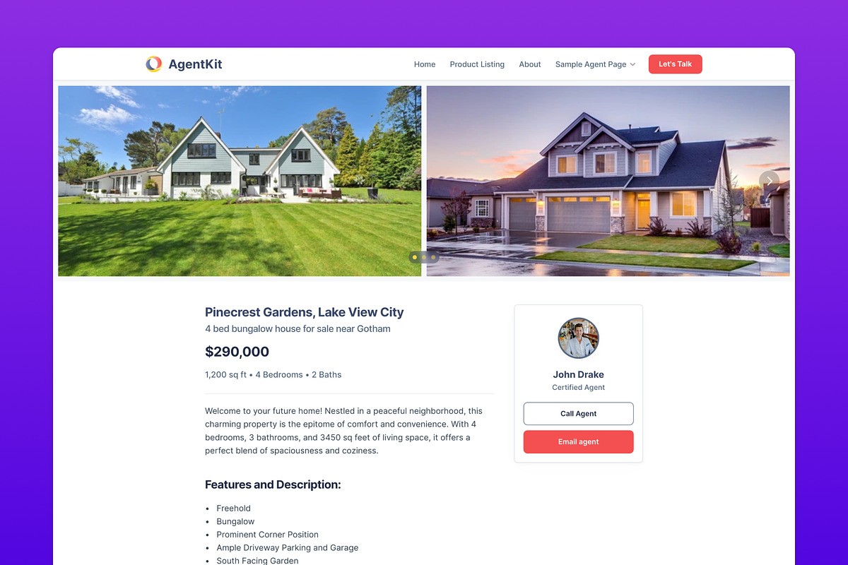 AgentKit — Agent Framer Template, a Landing Page Template by zadstudio (Photo 4 of 6)