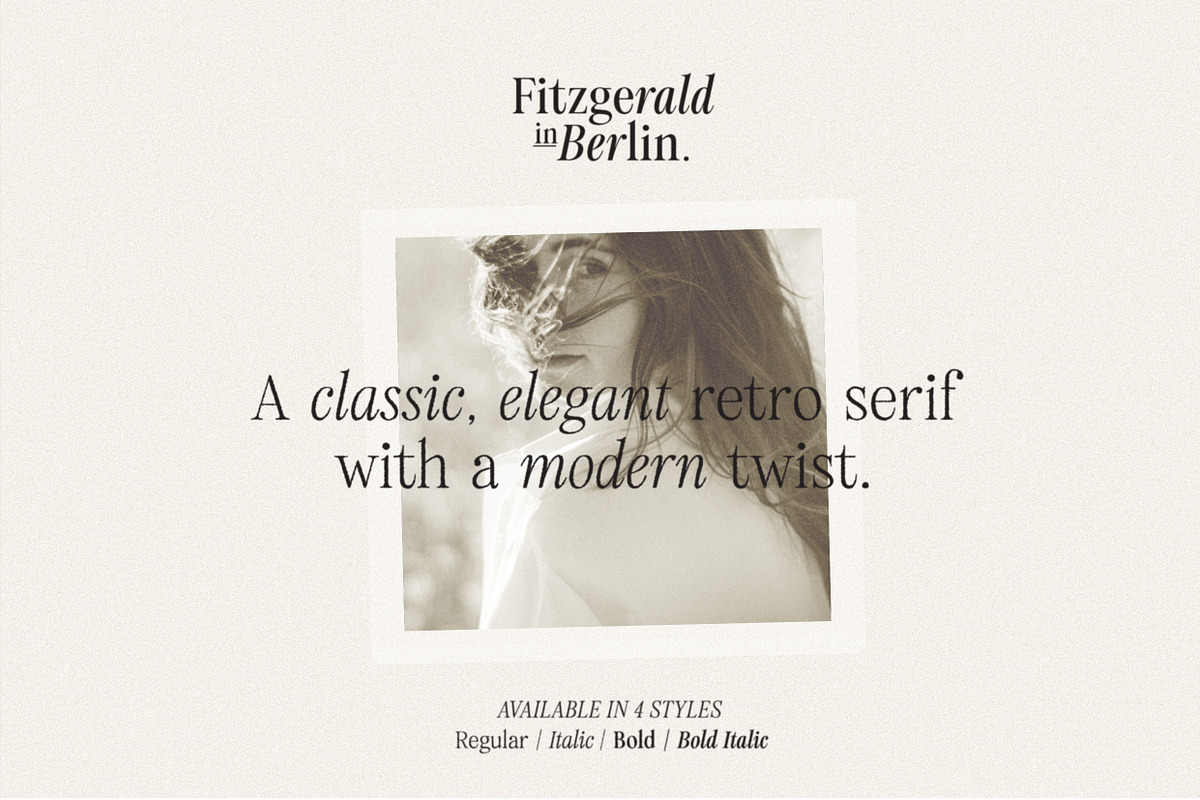 Fitzgerald - Classic Retro Serif, a Serif Font by Harmonais Visual (Photo 27 of 31)