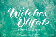 Witches Otifatz - Script Casual Font, a Script Font by Dhabee (Thumbnail 1 of 15)