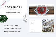Botanical Social Media Pack, a Templates & Theme by RedRiver Studio (Thumbnail 11 of 12)