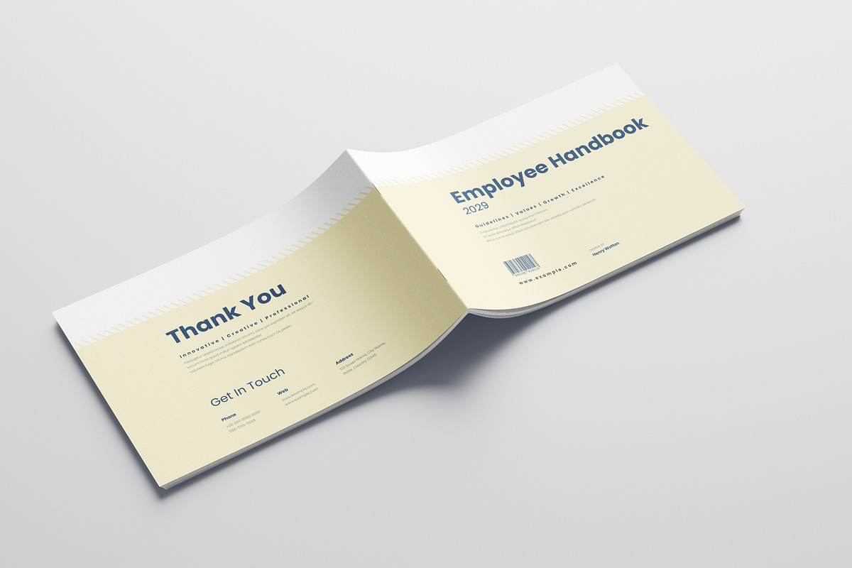 HR Employee Handbook Landscape, a Brochure Template by Pixelpick (Photo 3 of 9)