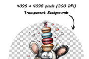 30 whimsical dog birthday clipart, an Illustration by one-touch (Thumbnail 10 of 17)