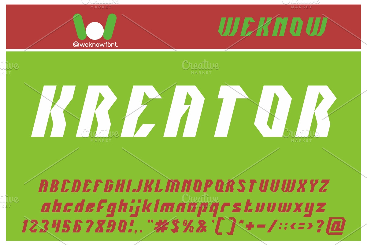 Innovation font, a Font by weknow (Photo 1 of 5)