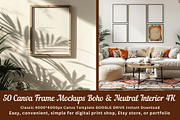 50 Frame Mockups | Boho Interior 4K, a Household Mockup by ARTOZEN DIGITAL (Thumbnail 1 of 15)