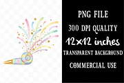 Watercolor Cute New Year Clipart, an Illustration by Designking (Thumbnail 4 of 5)