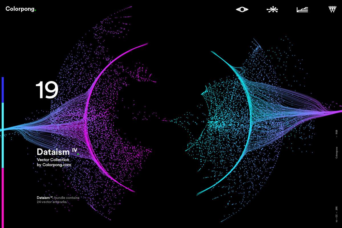 Dataism IV - Vector bundle, a Technology Illustration by Colorpong (Photo 11 of 14)