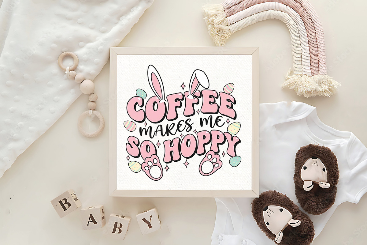Coffee Makes Me So Hoppy PNG, an Illustration by CraftArtStudio (Photo 4 of 4)