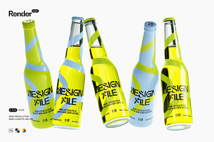 Soda / Beer Bottle Mockup Set, a Packaging Mockup by Renderteam