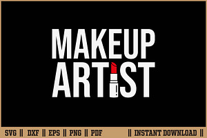 Make Up Artist Beauty Salon Art SVG, a Work Illustration by Handy Arts Studio