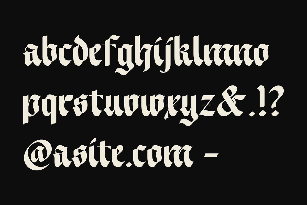 ED Morrigan Typeface, a Blackletter Font by Emyself Design (Photo 7 of 11)