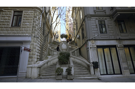 Beautiful staircase between new, an Architecture Photo by Media Whale Stock