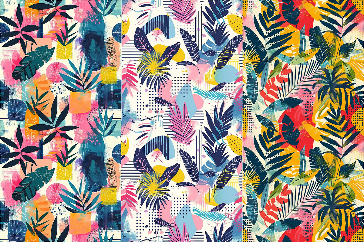 10 Tropical Geometry Revival Pattern, a Pattern Graphic by Inknfolly (Photo 3 of 6)