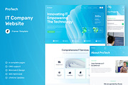ProTech - IT Company Website Framer, a Websites & App Template by peterdraw (Thumbnail 1 of 5)