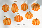 Halloween watercolor collection, a Decorative Illustration by CrystalinaShop (Thumbnail 3 of 16)