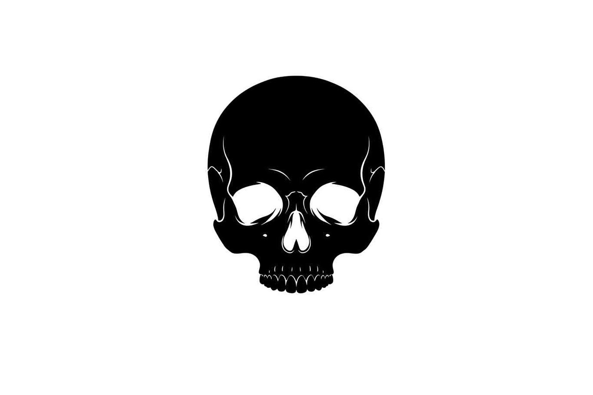 50 Skull Head Silhouette Vector Bund, an Illustration by Creativeshirt (Photo 12 of 51)