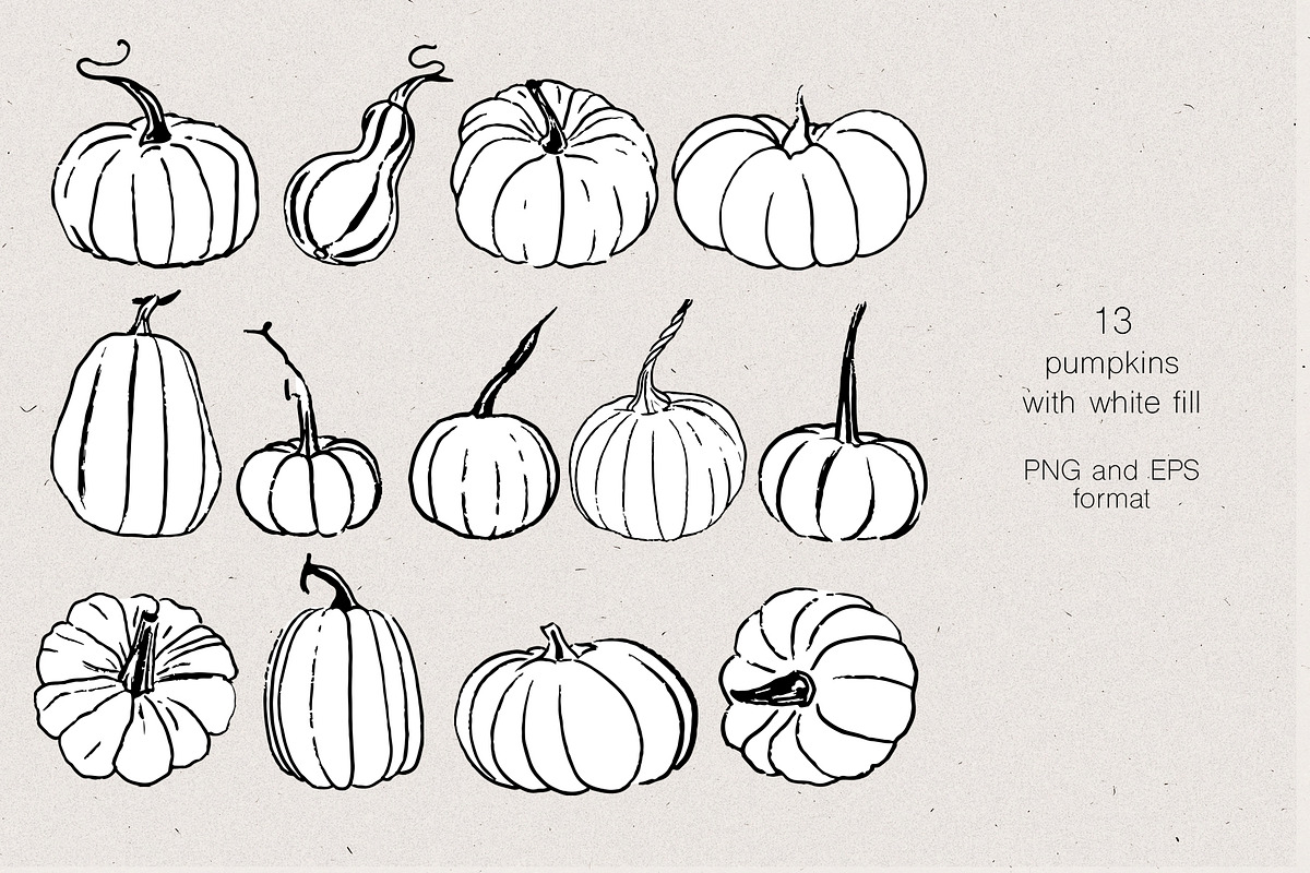 Pumpkins. Graphic collection, an Object Graphic by Vera●Suleimanova (Photo 11 of 14)