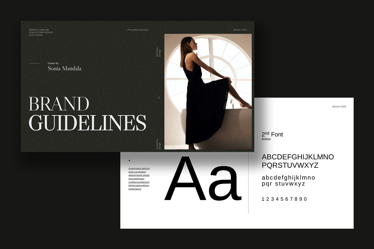 Brand Guideline Template, a Presentation Template by slidestock55 (Photo 14 of 17)