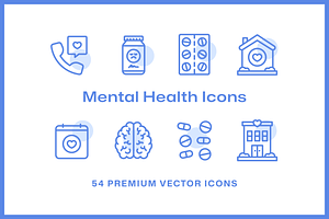 48 Mental Health Icons