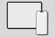 iPad with iPhone Mockup, a Wearable Device Mockup by Unerispace (Thumbnail 3 of 5)