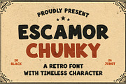 Escamor, a Sans Serif Font by Black Junst (Thumbnail 1 of 7)