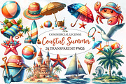 Coastal Summer Sublimation Clipart, an Illustration by Designworld (Thumbnail 1 of 6)