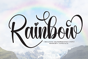 Rainbow | Script Font, a Handwritten Font by Scratchones (Thumbnail 1 of 9)