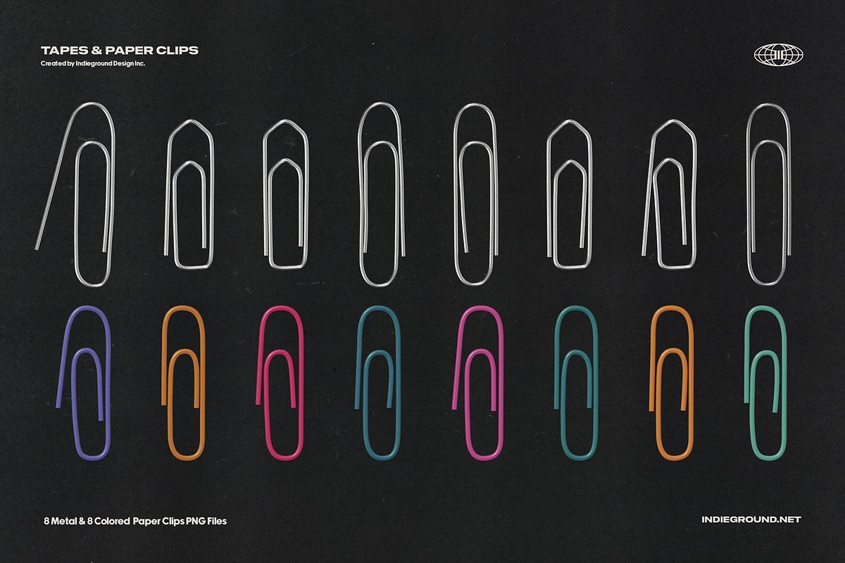 Tapes & Paper Clips, an Object Graphic by Indieground Design Inc. (Photo 11 of 11)