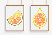 Watercolor Citrus Fruit Clipart, an Illustration by Libby Wishes (Thumbnail 5 of 7)