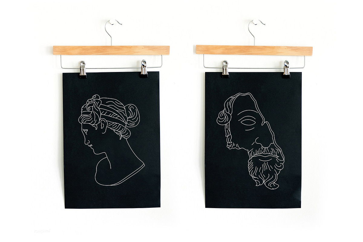 Aesthetic Greek Sculpture Line Art, an Illustration by Rough Edges Supply Co. (Photo 5 of 14)