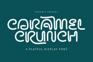 Caramel Crunch - Display Font, a Handwritten Font by Alpaprana