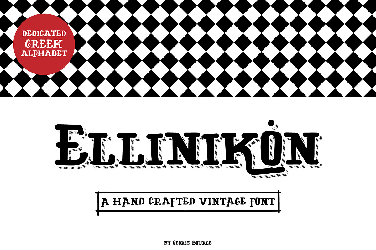 ELLINIKON HAND CRAFTED VINTAGE FONT